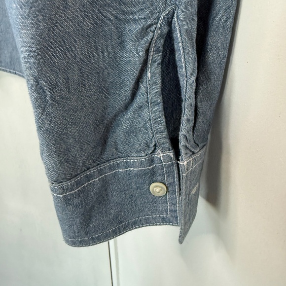 J. McLaughlin Chambray with front pockets and button front, Small - Picture 4 of 6